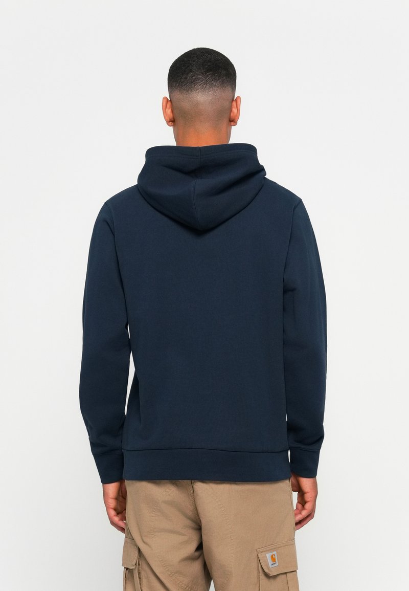 Sweat à Capuche Homme Crew Clothing Company Bleu, Taille XL, Fermeture Intégrale