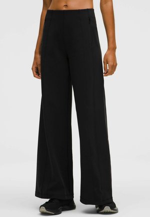 DEFINE HIGH-RISE WIDE-LEG LUON - Pantaloni - black