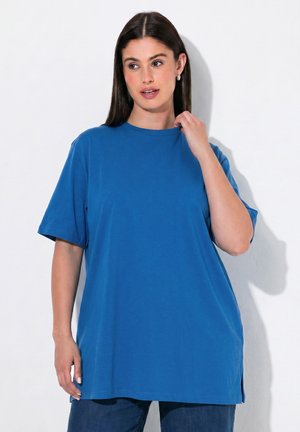 Ulla Popken, CREW NECK SHORT SLEEVE TEE - T-Shirt basic - peacock blue