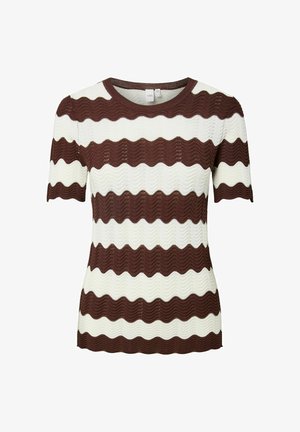 YAS, Knitted YASBEE - T-shirts med print - birch