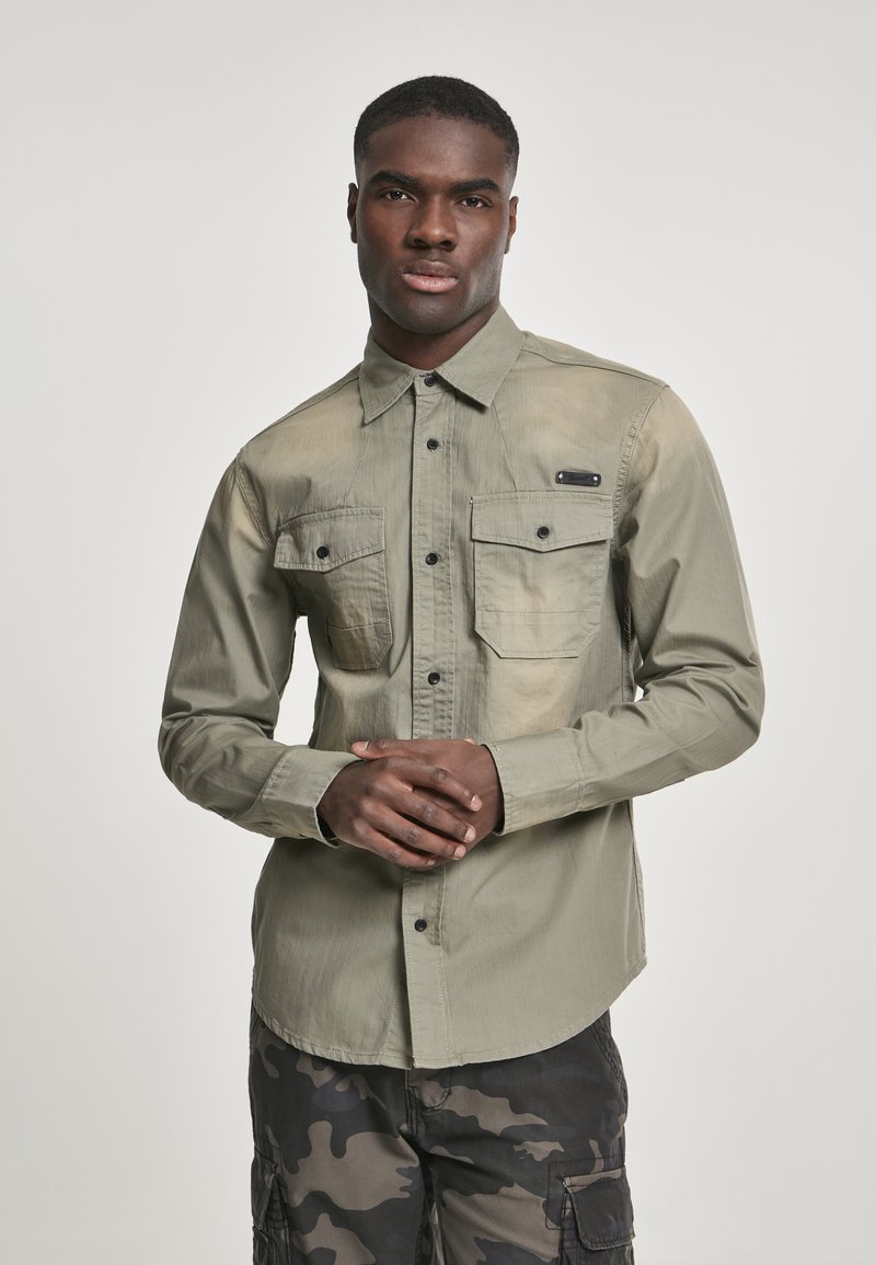 Brandit HARDEE - Košeľa - olive/grey