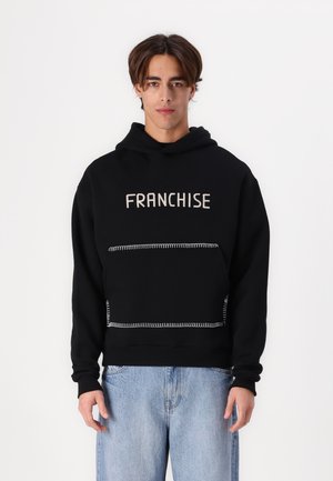 Franchise LOGO HOODIE - Sweatshirt - black/beige