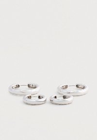 THE LIQUID HOOPS SET - Σκουλαρίκια - silver-coloured