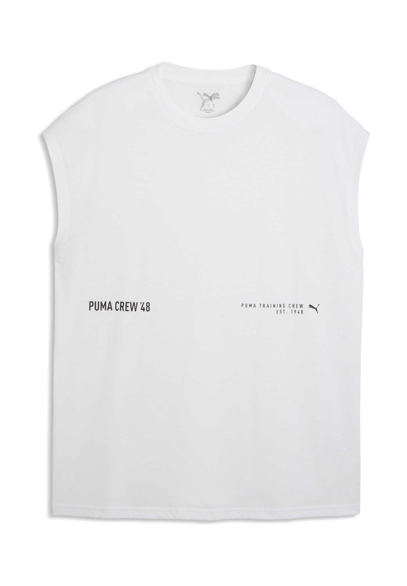 Puma GRAPHICS TRAINING CUTOFF TANK - Débardeur - white/blanc - ZALANDO.FR