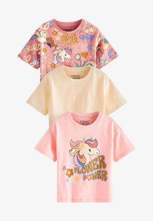 3 PACK - T-shirt imprimé - pink yellow retro