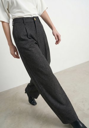 HYPEDROP, BARREL FIT HOSEN HDTIFFANY HW - Bukser - black melange