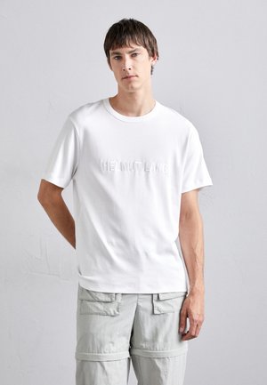 Helmut Lang LOGO TEE - Trükipildiga T-särk - white