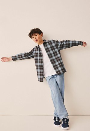 Next, REGULAR FIT - LONG SLEEVE CHECK SHIRT - Shirt - blue brown check