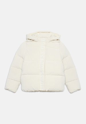 Guess, JUNIOR  HOODED PUFFER - Зимно яке - cream white