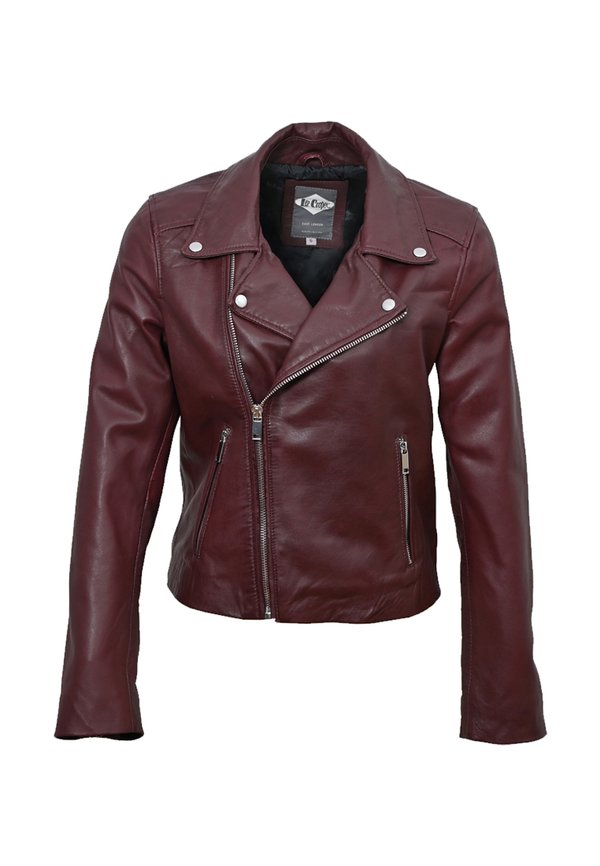BOE - Lederjacke - oxblood