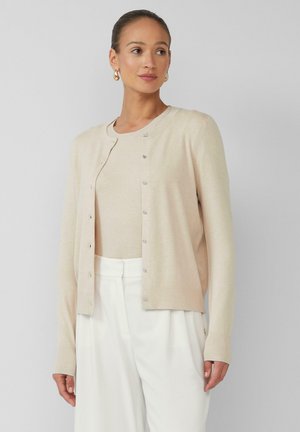 s.Oliver BLACK LABEL MIT GLITZER - Cardigan - beige