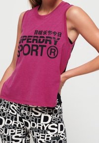 Superdry & Co Top - mottled berry