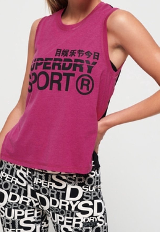 Superdry & Co Top - mottled berry