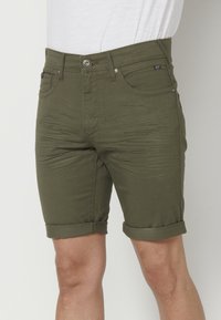 Koroshi STRETCH STRET - Džinsiniai šortai - verde   green