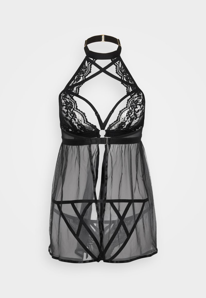 Ann Summers - ROSELLA CROTCHLESS BABYDOLL - Pigiama - black, Ingrandire