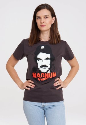 LOGOSHIRT MAGNUM - Print T-shirt - grau