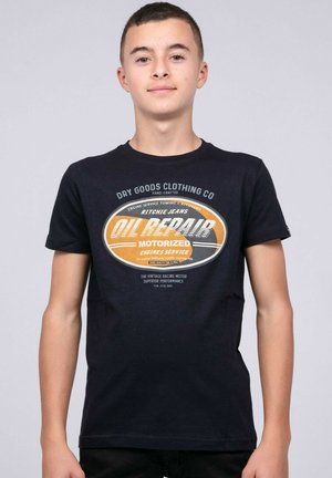 Ritchie Jeans JOCTURNE - T-shirt imprimé - dark blue