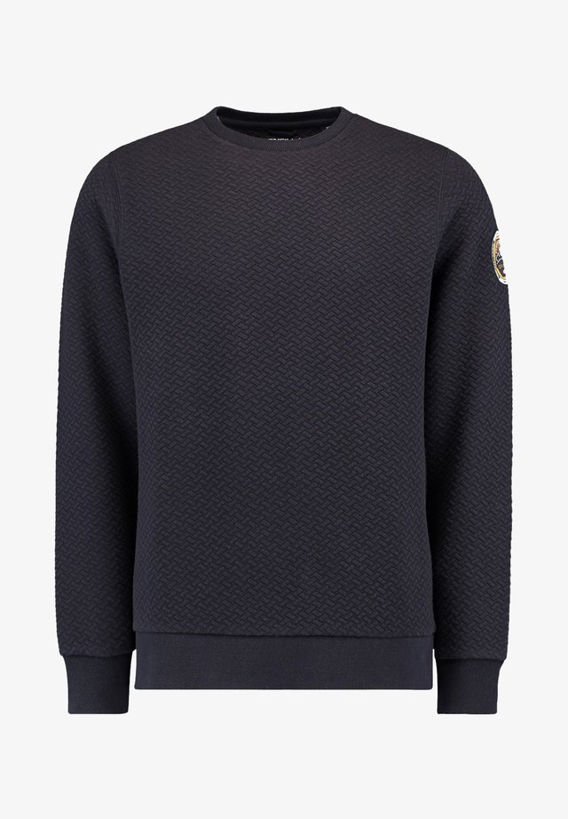 CREWS STRUCTURED CREW NECK - Sweatshirt - ink blue
