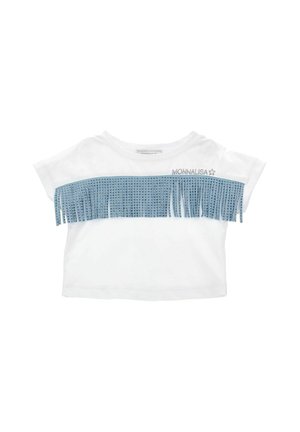 CROPPED - T-shirt con stampa - bianco