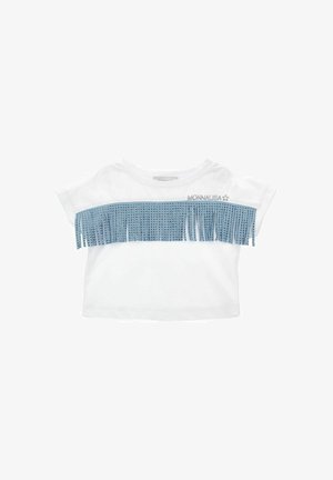 Monnalisa CROPPED - T-shirt con stampa - bianco