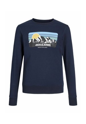 JJPEAK CREW NECK - Sweatshirt - navy blazer