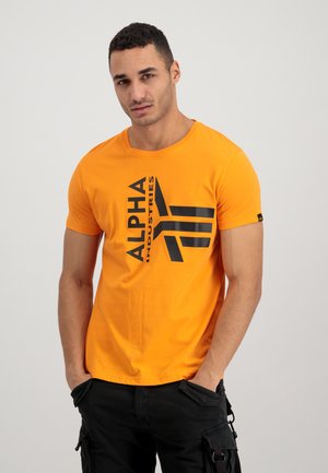 T-shirt con stampa - alpha orange