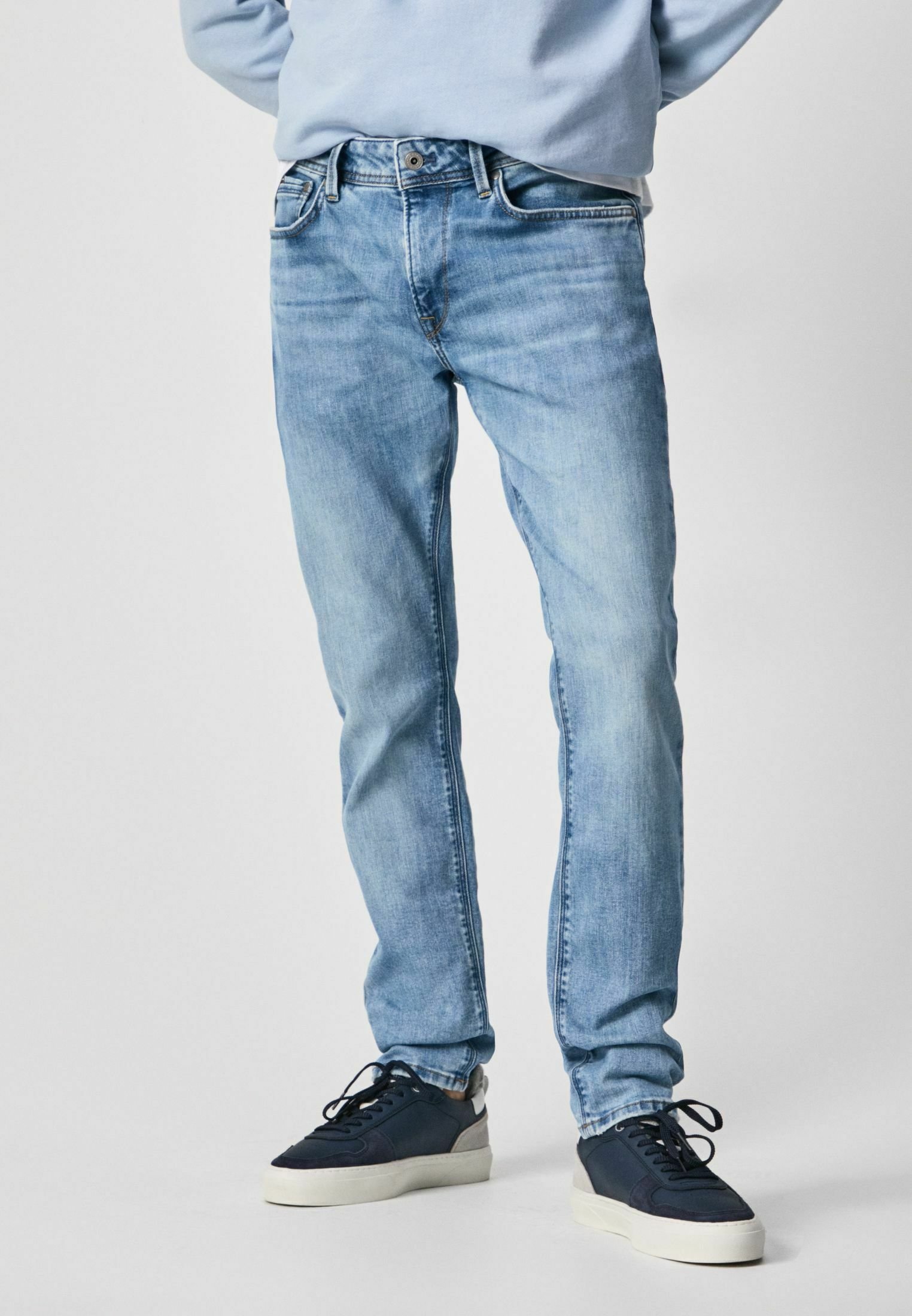 Pepe Jeans STANLEY - Jeans Straight Leg - denim/light-blue denim 