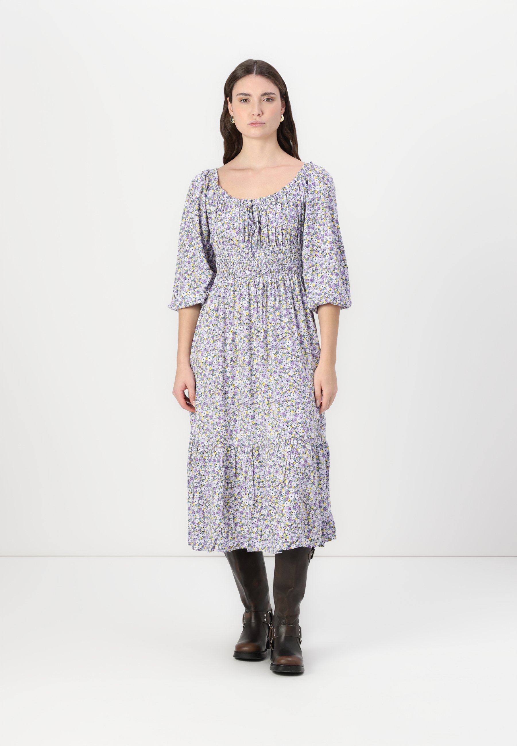 knee length dresses for ladies Dress Casual Midi By Gap In Floral Print, Size: M