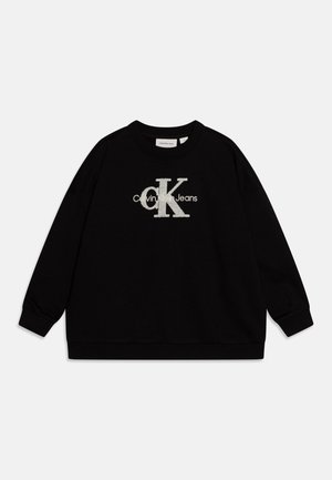 Calvin Klein Jeans, TEDDY MONOLOGO UNISEX - Sudadera - black
