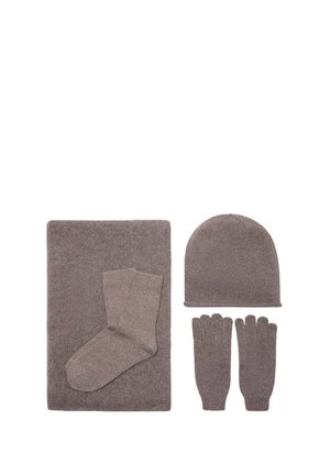 SET - Šál - medium brown