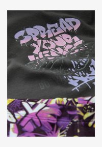 Unselected, grafitti charcoal grey