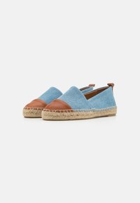 Billi Bi Espadrillos - cognac/light denim