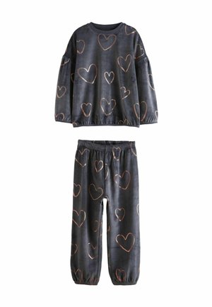 COSY REGULAR FIT SET - Nattøj sæt - charcoal grey heart