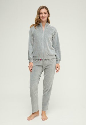 LOHE, PIJAMA TERCIOPELO GRIS SET - Conjunto de pijama - gris