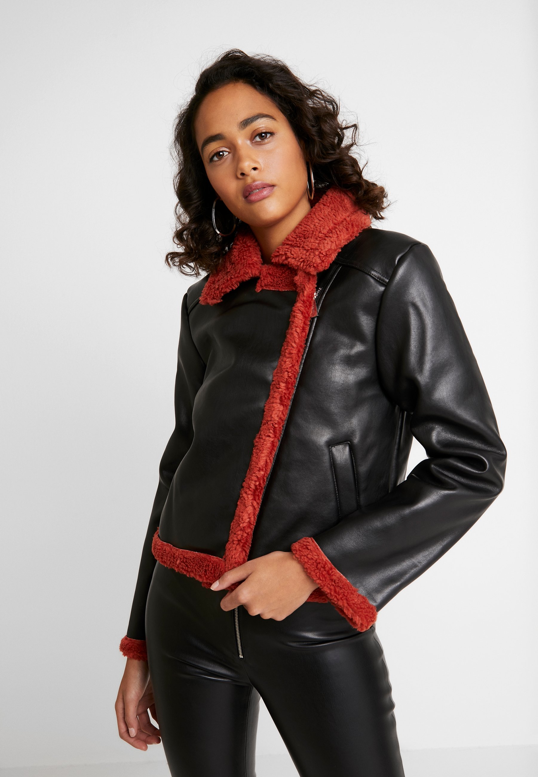 Ivyrevel JACKET Imitert skinnjakke blackburnt red Ivyrevel JACKET Imitert skinnjakke blackburnt red