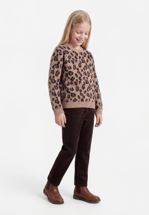 Lindex LEOPARD - Pullover - beige