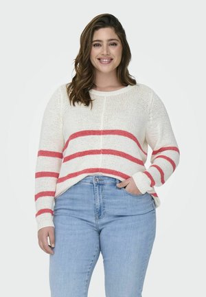 CARNEW - Strickpullover - cloud dancer