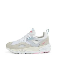 Puma TRC BLAZE Baskets basses white-platinum gray/blanc