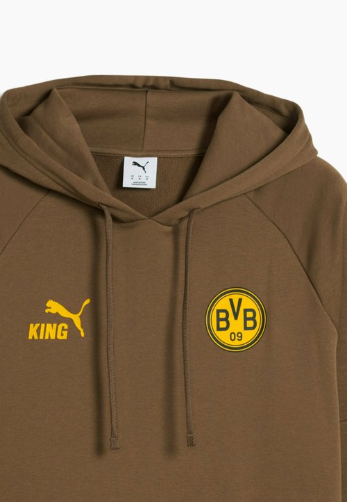 PUMA BVB KING - Jersey con capucha - haute coffee-yellow sizzle — photo 7