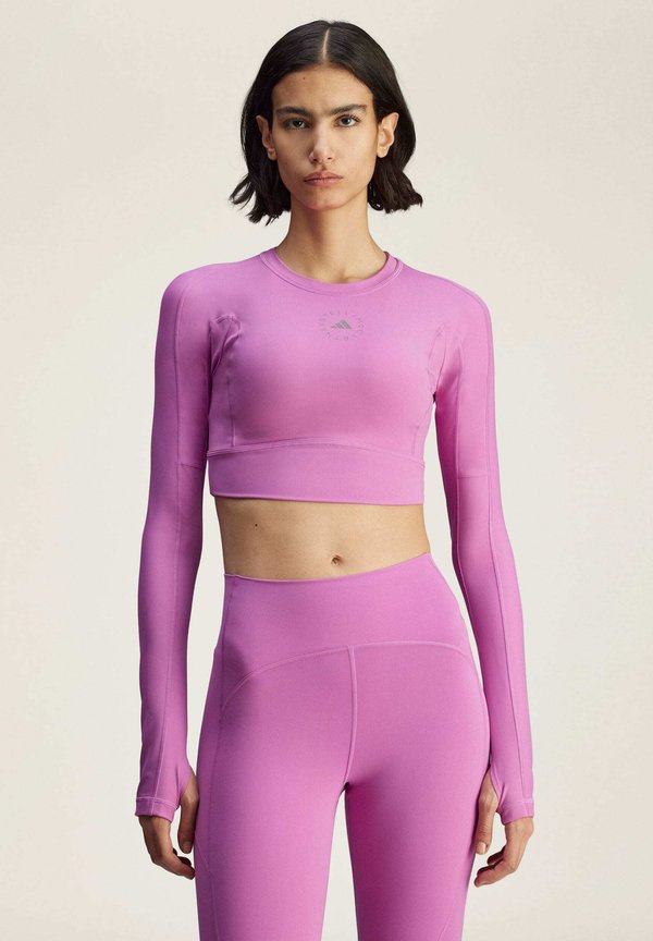 TST CROP - Long sleeved top - semi pulse lilac