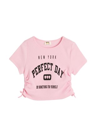 LITTLE SHORT SLEEVE CREW NECK  - Camiseta estampada - pink