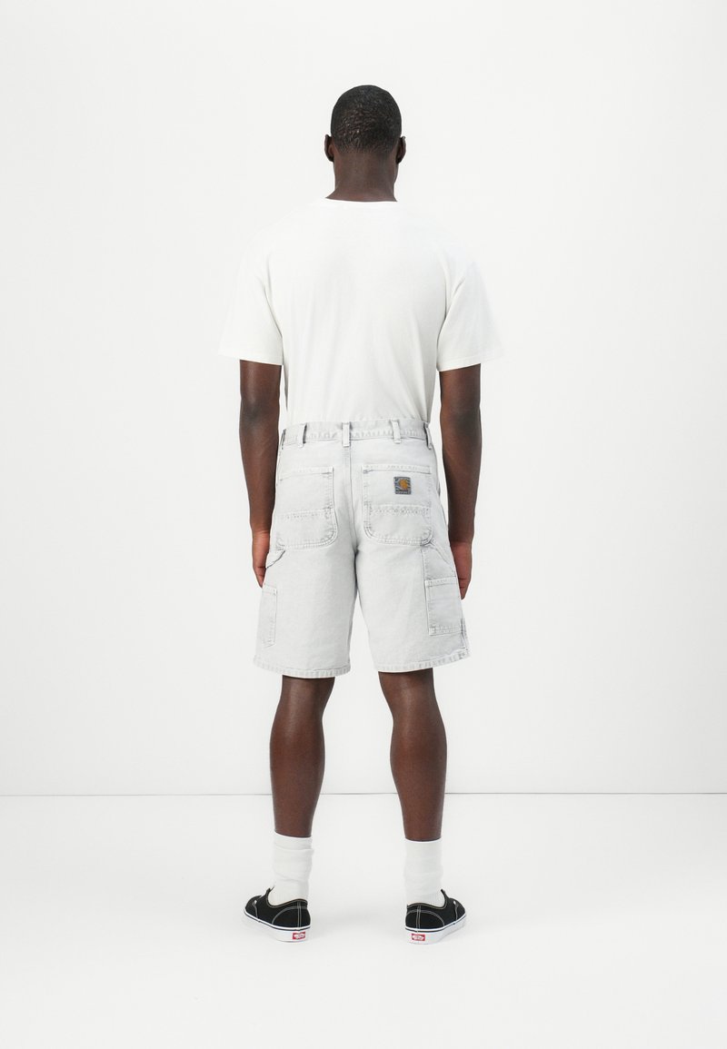 Carhartt WIP SINGLE KNEE - Šortky - black chalk wash