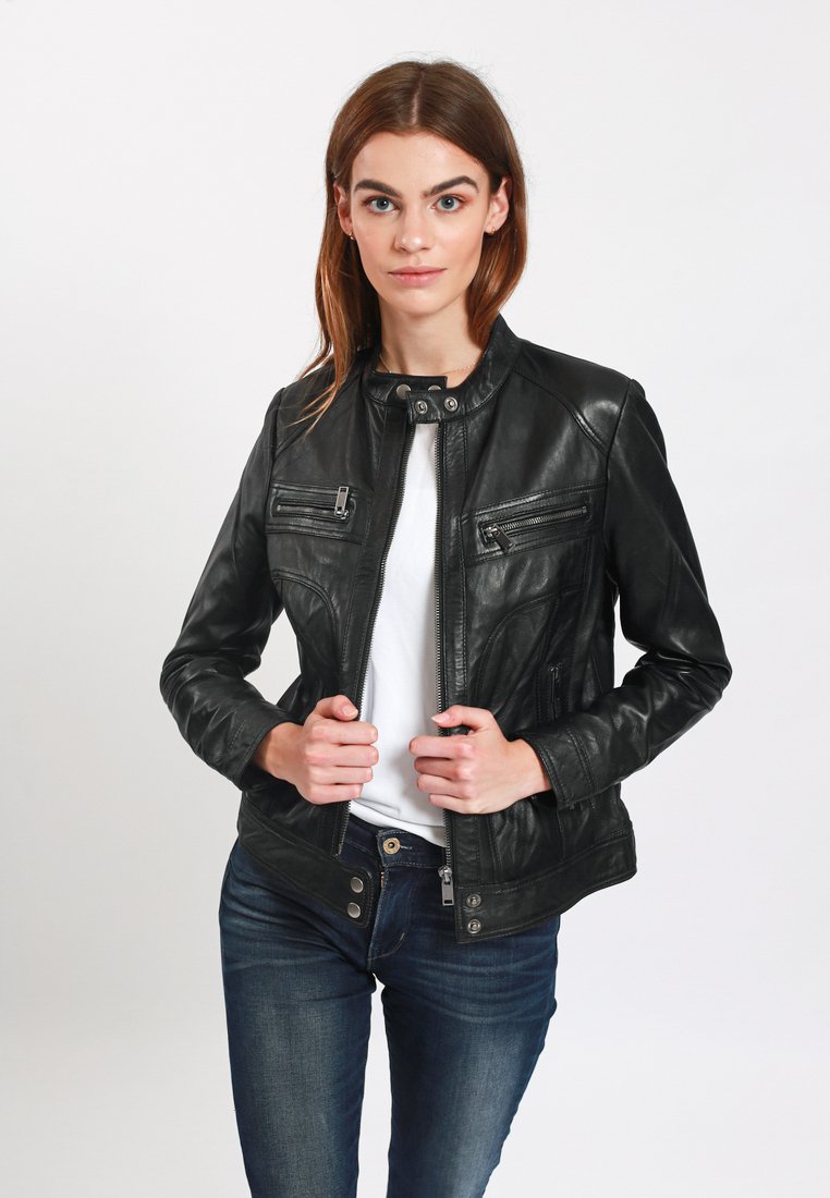 Lee Cooper Leren jas zwart Lee Cooper Leren jas zwart