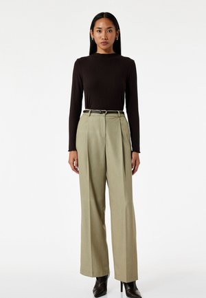 PALAZZO - Tygbyxor - khaki