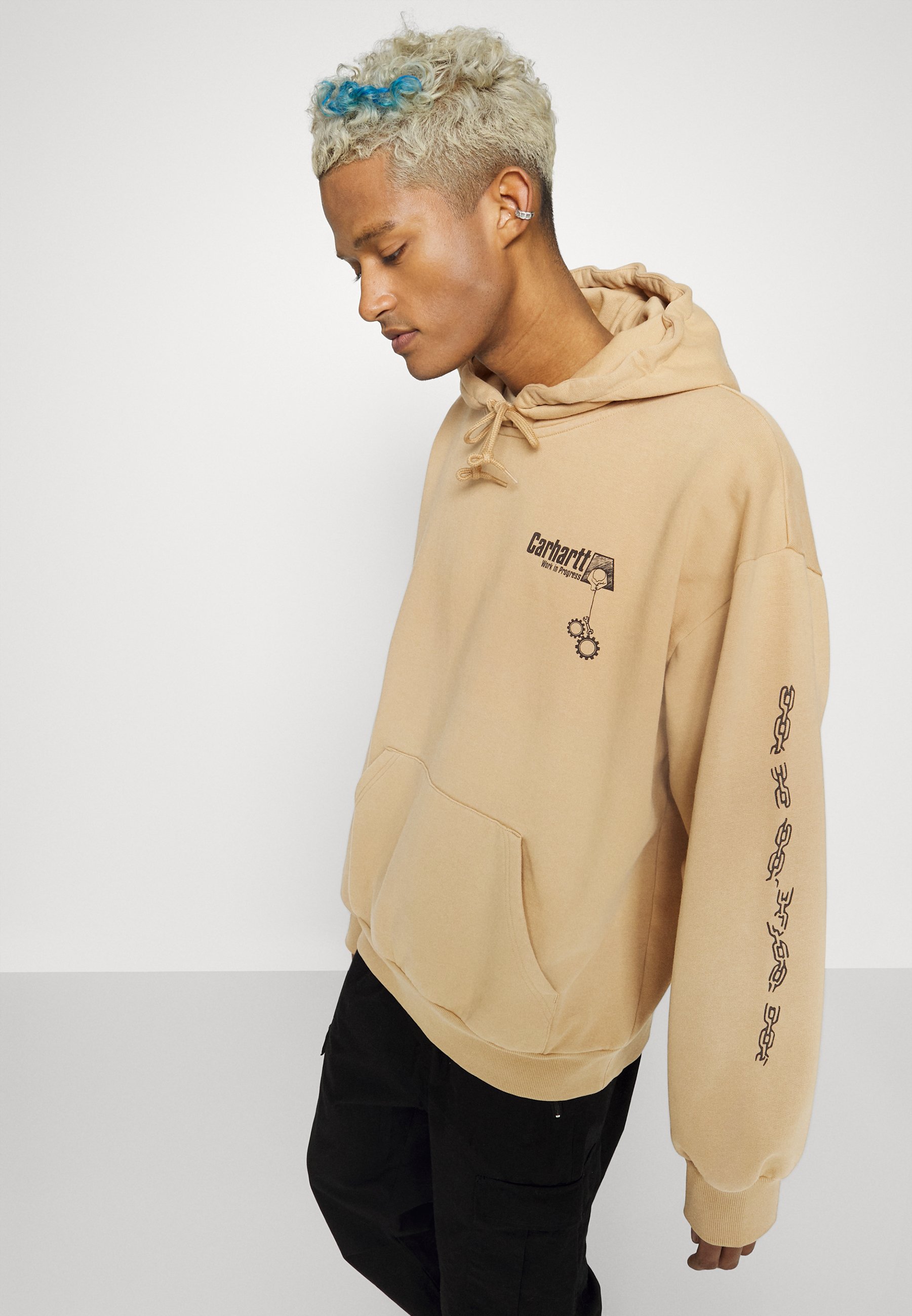 Carhartt WIP HOODED SCRAMBLE - Sweatshirt - dusty h brown/brown - Zalando.ie