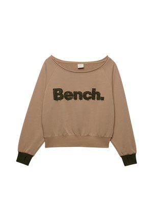 Bench, BENCH X SUPERDRY &AMP; CO BENCH BARDOT OVERSIZED SWEATSHIRT - Felpa - dune ardwick green