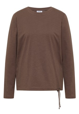 Cecil, LANGARM SHIRT MIT RUNDHALS UND TUNNELZUG - Langærmet T-shirt - urban taupe