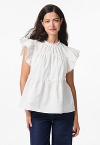 Pieces PCJILLA O NECK - Linne - bright white