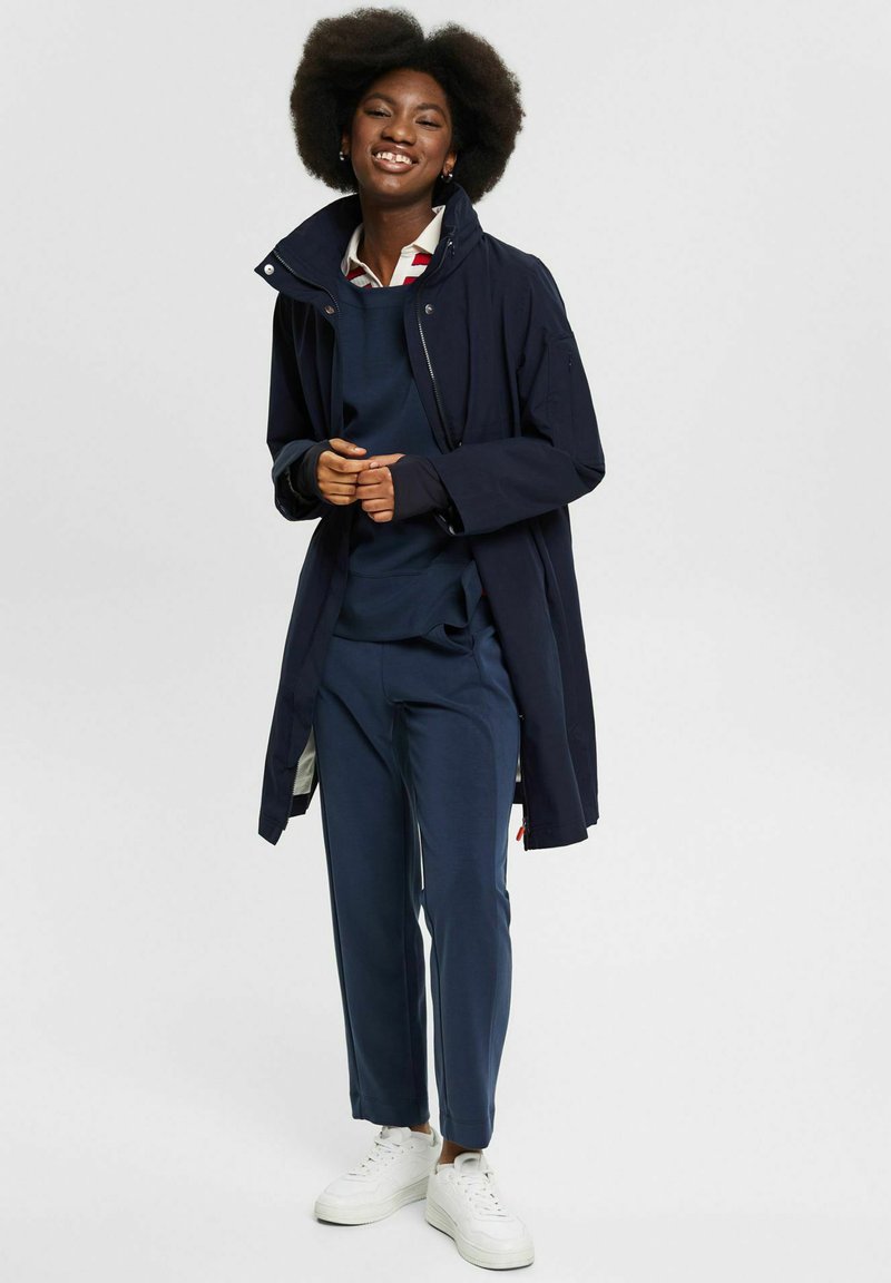 Damen Parkas | Esprit Collection Regenjacke / wasserabweisende Jacke navy/dunkelblau meliert - OH51983 Damen Parkas | Esprit Collection Regenjacke / wasserabweisende Jacke navy/dunkelblau meliert - OH51983