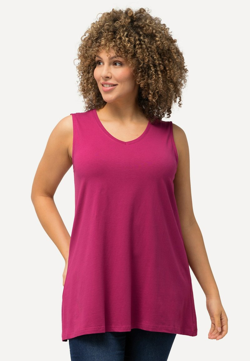 Ulla Popken ÄRMELLOS - Top - pink
